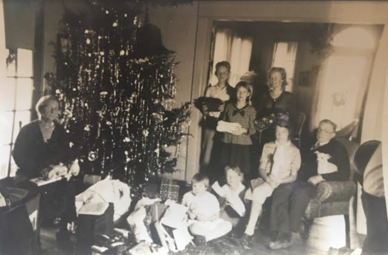 This holiday snapshot from 1931 shows Anna Ritchie Horn, left, and Charles Solomon Horn, right, founder of Horn's Pavilion, with grandchildren (standing l-r) Egmont “Monty,” Anne, and Christine “Tine” Horn, and (seated) Frances “Blackie,” Fred, and Matilda “Til” Horn. SUBMITTED PHOTOS